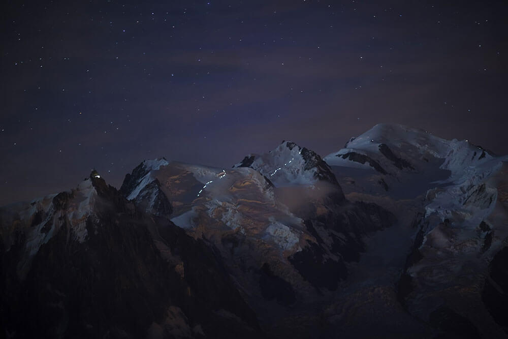 fotografare la montagna di notte secondo Davide Necchi