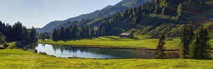 Il territorio dove sgorga l’acqua minerale Levissima