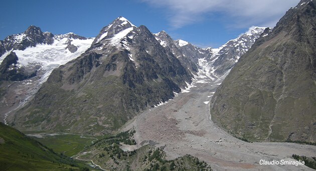 Ghiacciaio del Miage – Monte Bianco Ghiacciaio del Miage – Monte Bianco