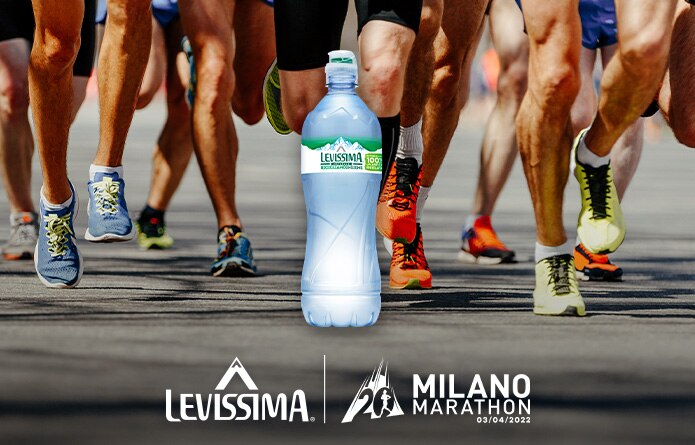 Levissima: official mineral water della Milano Marathon Levissima: official mineral water della Milano Marathon
