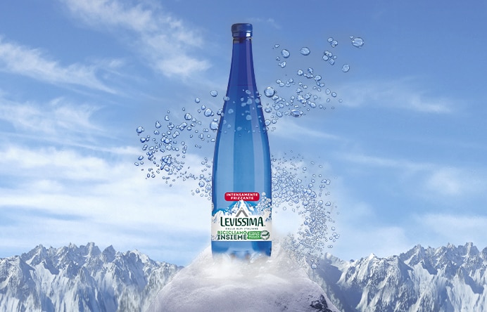 Acqua Frizzantissima bottiglia 1-Lt Levissima