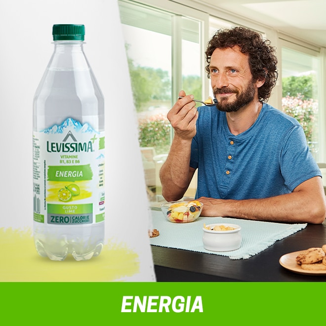 Bottiglia Levissima Vitamine B gusto lime