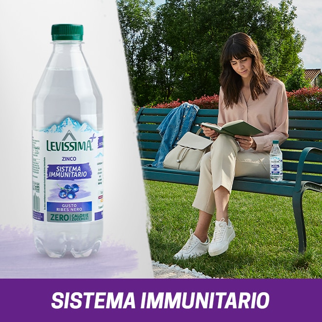 Bottiglia Levissima Zinco gusto ribes nero