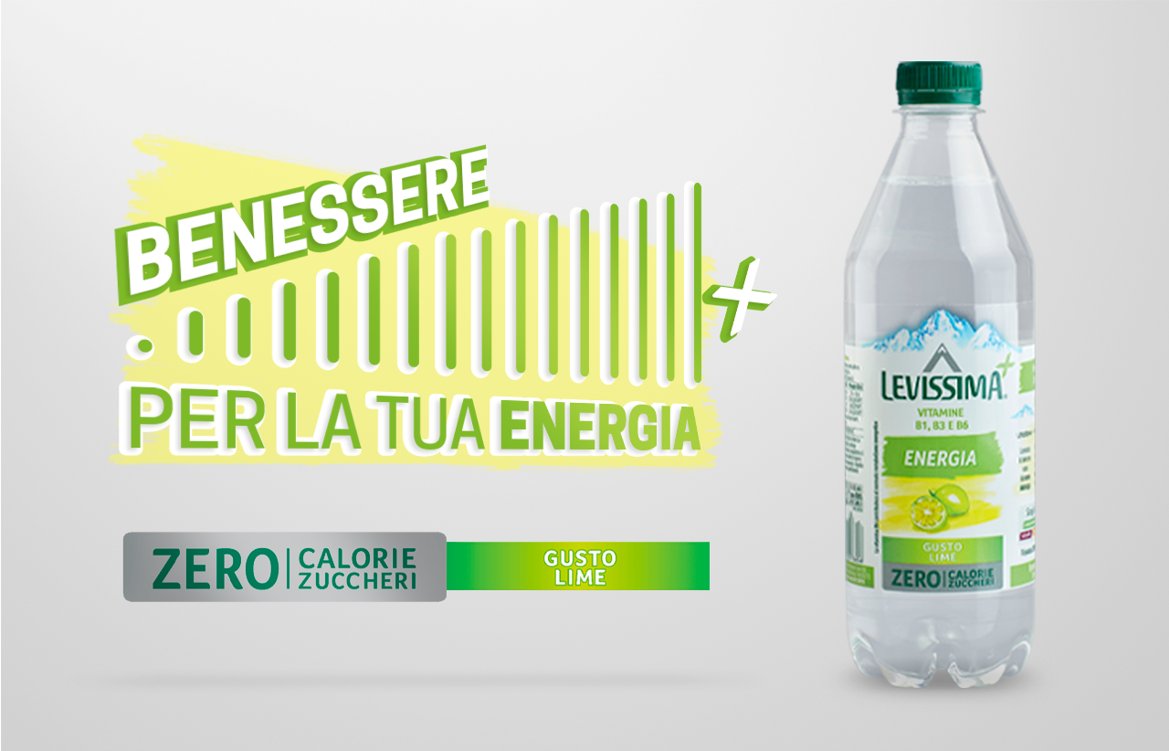 Bottiglia acqua vitaminizzata gusto lime