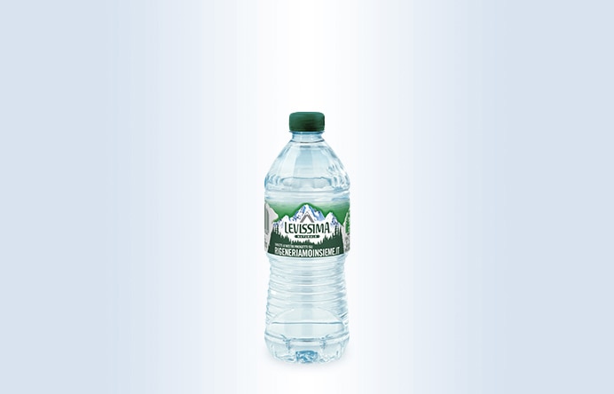 Bottiglia Levissima 50 cl R-PET naturale