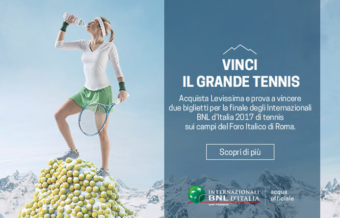 Dal bianco della neve sulle cime d’alta quota, alla terra
rossa dei campi da tennis del Foro Italico di Roma