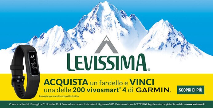 Conquista la tua vetta, concorso Levissima per vincere Smartband Garmin