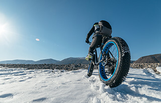 Bicicletta da Neve in Montagna