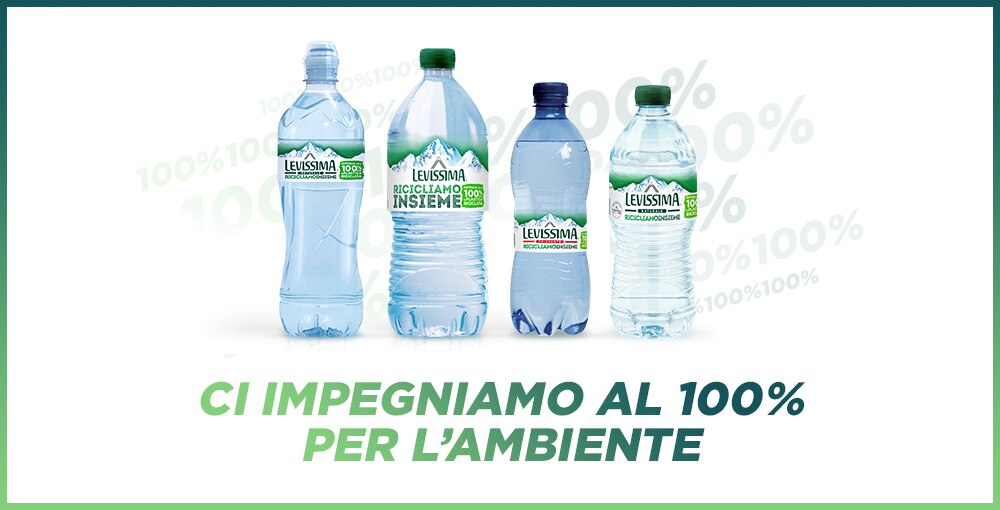 Levissima 100% R-PET arriva anche nel formato 50cl