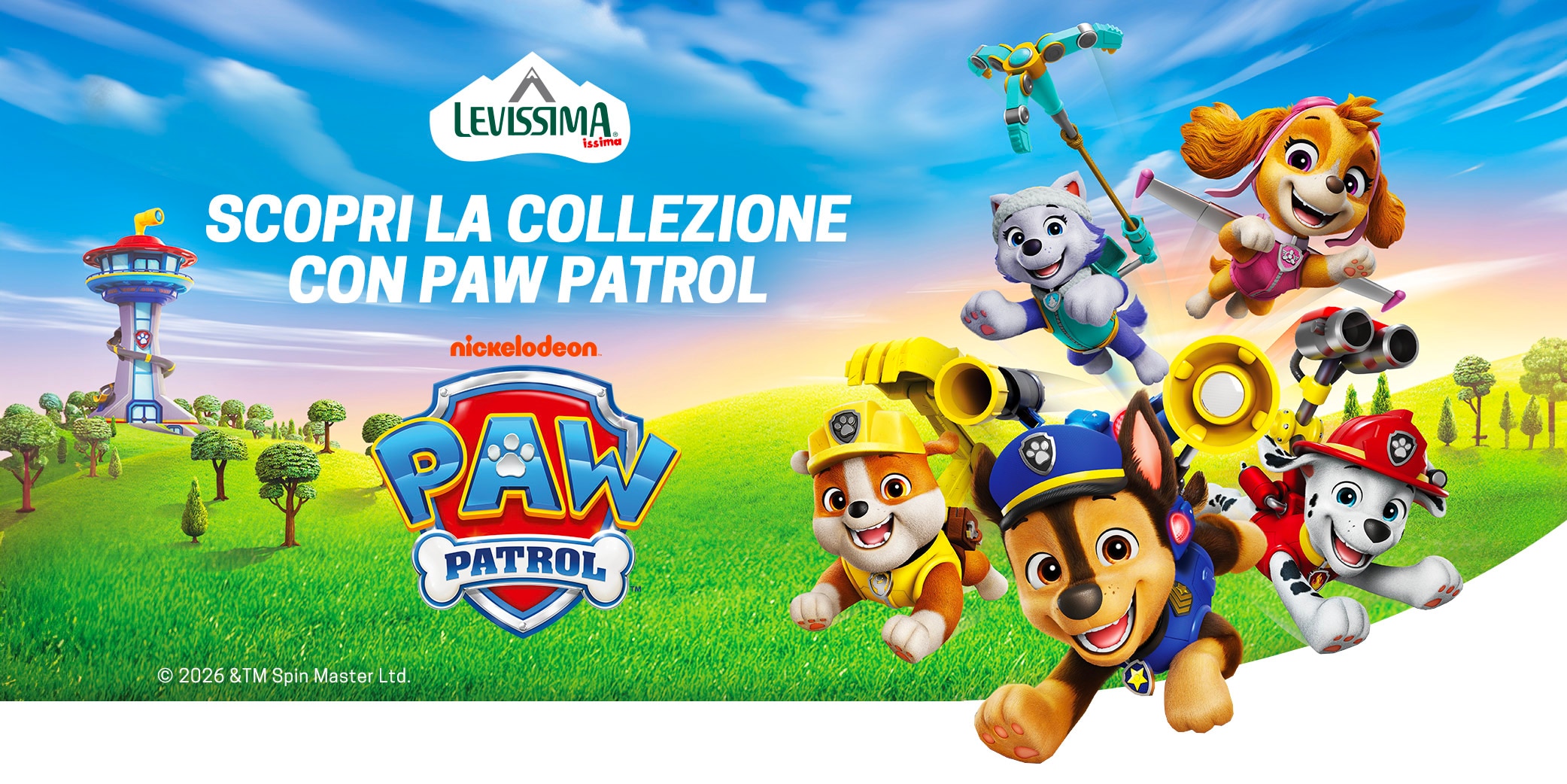 SCOPRI LA NUOVA COLLEZIONE LEVISSIMA PAW PATROL