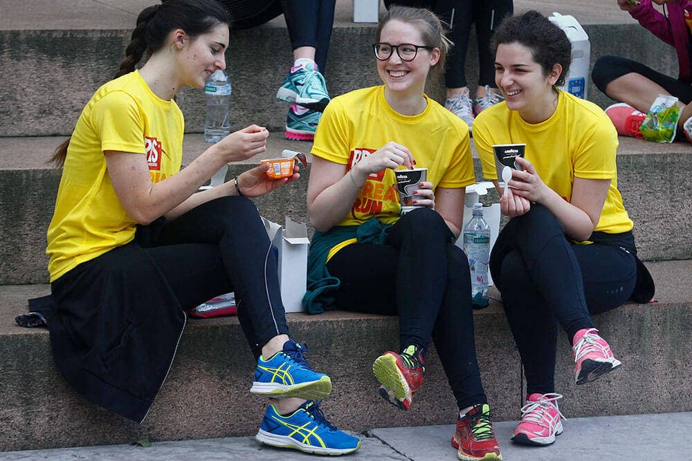 la prima tappa della RDS Breakfast Run è stata a Trento